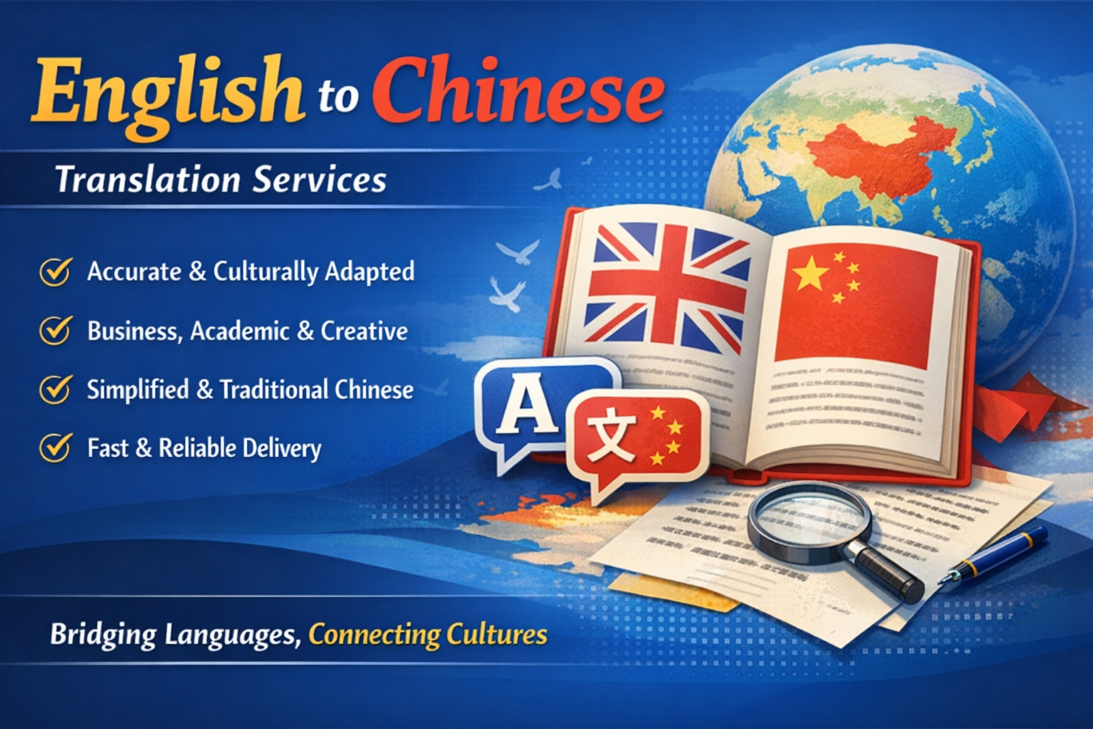 Translation from English to Chinese